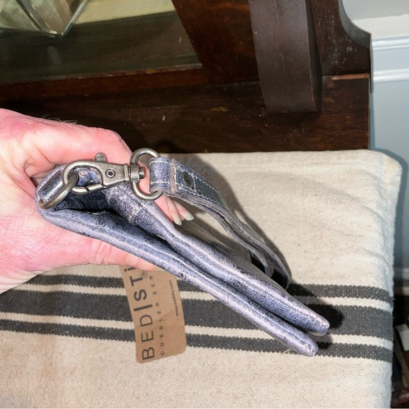 NWT Bed Stu Cadence Wallet Wristlet Crossbody Bag Future Dusk Black Delux $175 - Picture 7 of 15